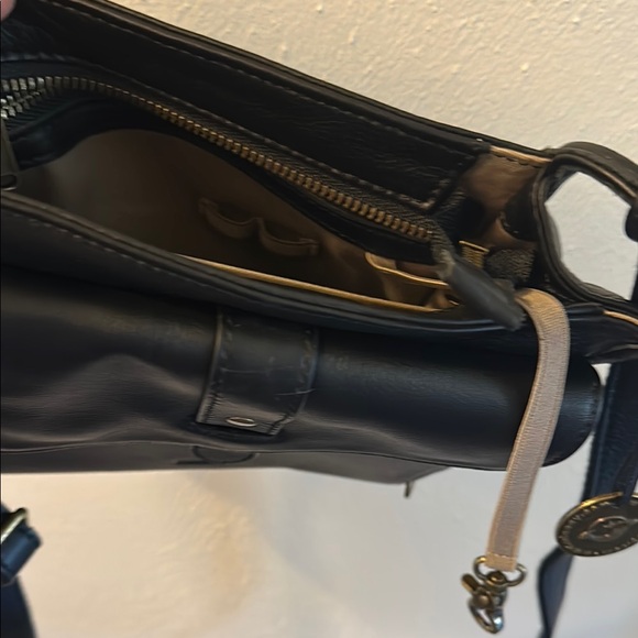 Black Leather Crossbody Bag - Picture 5 of 6